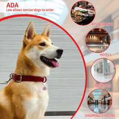 TEESSUE ESA dog tag double-sided design provides flexible display options