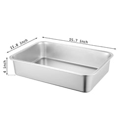 Tehoao low-entry litter box side profile, robust construction for long-lasting use.