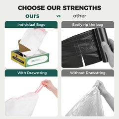 TELEGLO odorless non-toxic bags designed for safe pet waste handling.
