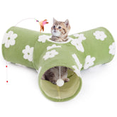 Tempcore Flannel Cat Tunnel set up for indoor play and exploration.