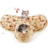 Tempcore tunel para gatos con tres vías para entretenimiento actvo.