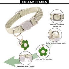 TENICER breakaway buckle detail demonstrates safe release for snag-prone cats.