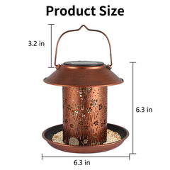 Tepaken outdoor bird feeder garden ornament enhances porch ambiance.