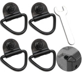 Terixe 4Pack tie down kit for Ruffland kennel box demonstrates complete travel hardware for secure anchoring during travel.