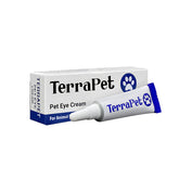 TerraPet Pet Eye Cream tube front offers compact pet eye care on the go