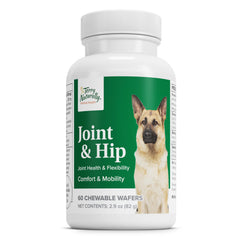 Terry Naturally Joint & Hip dog supplement packaging showing mobility support.