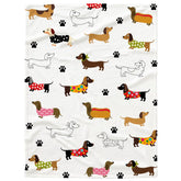 TERSTIN dachshund blanket vacuum-packaged for clean storage and easy gifting