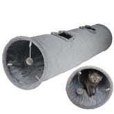 Terunat cat tunnel grey suede exterior designed for indoor play and exploration.