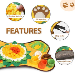 Tesitehi Snuffle Mat corner-games design challenges clever dogs during feeding