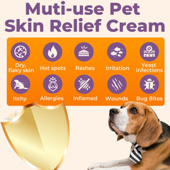 Tetesol dog skin soother applicator pump demonstrates hygienic precise spot application.
