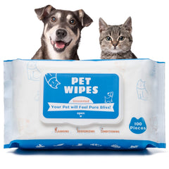Tetesol dog wipes pack front shows unscented, alcohol-free formula for easy cleaning