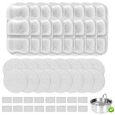 Tettie 16-pack dog water filter packaging for easy replacement and clean hydration.