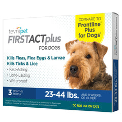TevraPet FirstAct Plus back-neck application for quick flea protection
