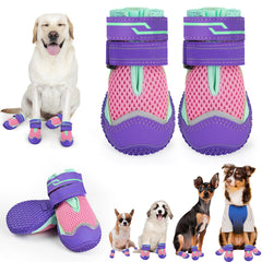 TEWIWAP dog shoes with anti-slip bottom for secure traction on slick floors