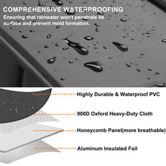 Texsens cozy cushion inside shelter offers warm, comfortable resting.