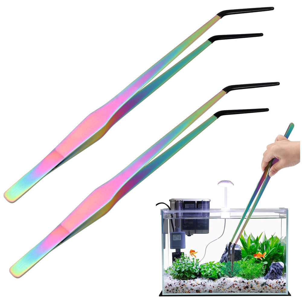 Texsens OLIISS feeding tongs 15in rubber tip for precise, safe reptile feeding
