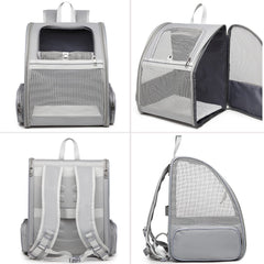 Texsens pet backpack with dog cat inside for secure transport on outings.