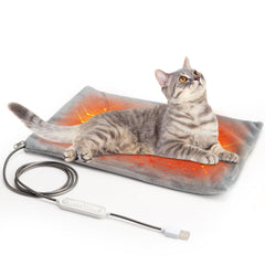 Texsens pet heating pad in backpack; cozy warmth for travel with small pets.
