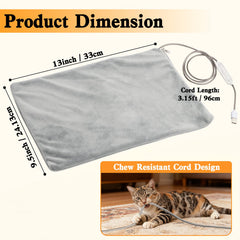 Texsens heating pad shows high/medium/low heat levels for personalized comfort.