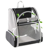 Texsens Traveler Bubble Backpack front view shows breathable mesh for airflow and visibility