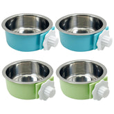 TFWADMX crate dog bowl hanging blue keeps cages tidy with easy-access water