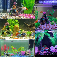 Tfwadmx resin rock reef ornament looks natural and sheltering.