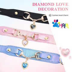 THAIN fashion dog collar adjustable holes ensure a snug comfortable fit.