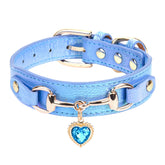 THAIN fashion dog collar bling diamonds close-up for stylish daily walks.