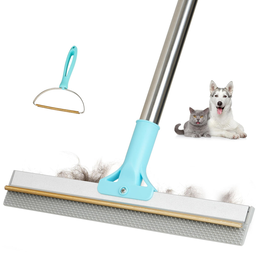 Thalomely carpet rake copper teeth for deep pet hair removal on carpets