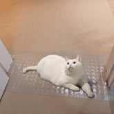 THAMIAO carpet protector clear 2pcs protects carpet from pet scratches.