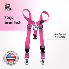 The Buddy System Double Buddy two dogs walk setup supports active daily adventures.