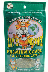 The Cat's Meowee Organic Catnip 0.352 oz bag - vibrant aroma to entice playful exploration.