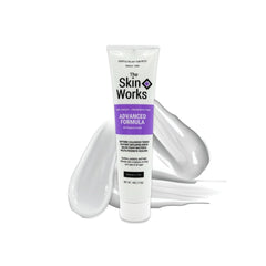 The Coat Handler Skin Works bottle close-up showing natural ingredients for everyday soothing