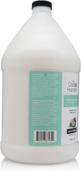 The Coat Handler Undercoat Control label closeup shows a professional-grade formula for shedding-prone coats.