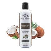 The Coat Handler Undercoat Control Shampoo bottle 16oz demonstrates deep-cleaning for shedding reduction.