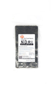 The Coral Ranch Premium Nori Seaweed pack front shows resealable packaging for freshness