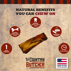 The Country Butcher 7-inch rib dog bones made in USA features domestic craftsmanship.