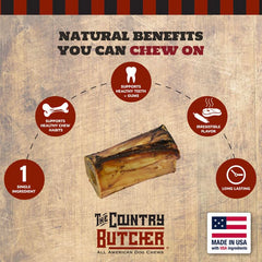 The Country Butcher aggressive-chewer bone showing long-lasting chew session