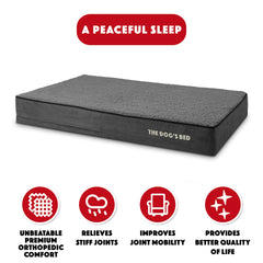 The Dog's Balls The Dog's Bed Memory Foam Core supports joints during rest.