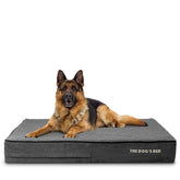 The Dog's Balls The Dog's Bed XL Grey Plush cover provides luxurious comfort for larger dogs.