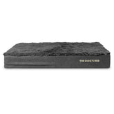 The Dog's Balls outer cover grey faux fur close-up for plush comfort