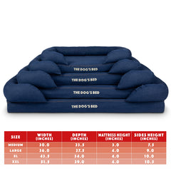 The Dog's Bed neck-support bolster helps keep dogs curled safely during rest.