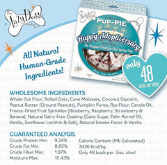 The Lazy Dog Cookie Co. Pup-Pie sliced into ten biscuits for easy portions.