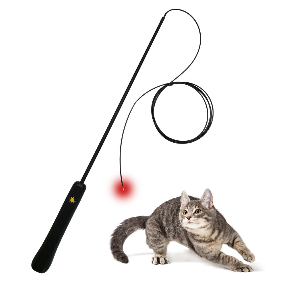 THE WAYS Lumiwhisker light wand helps cats catch during interactive play.