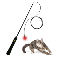 THE WAYS Lumiwhisker light wand helps cats catch during interactive play.