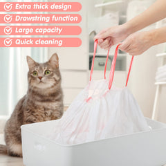 Thenshop jumbo cat pan liners 36x18 non-stick coating for easy removal.