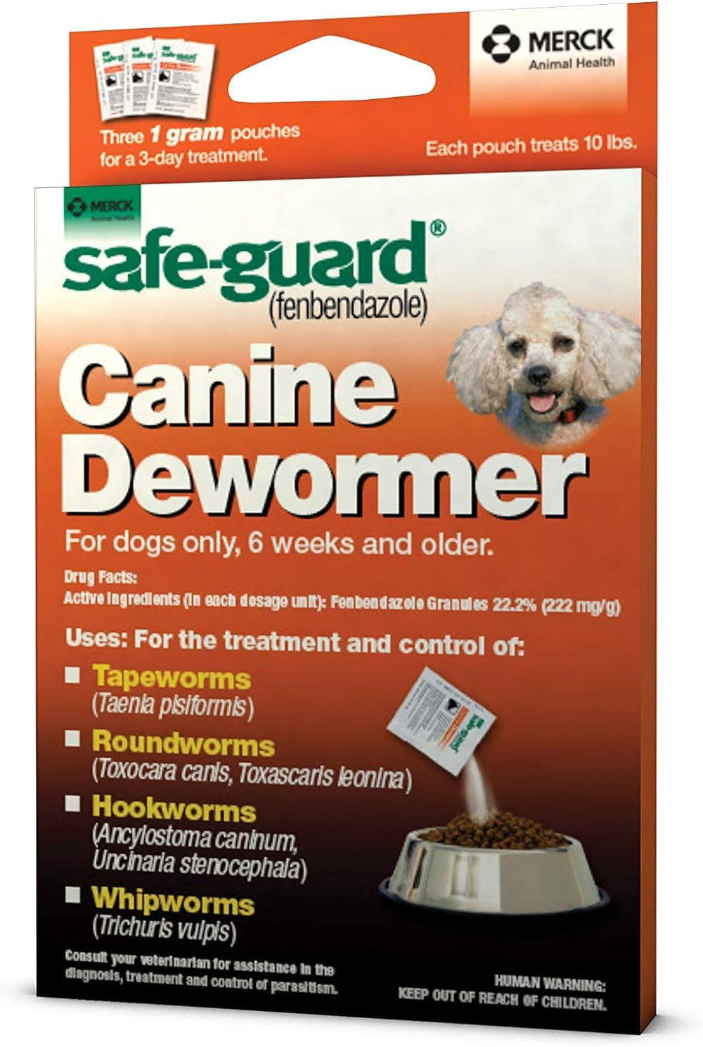 ThePetStop Canine Dewormer bottle shows three-dose kit for convenient dog care