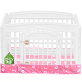THINMUHAND dog playpen bottom pad in pink fits 36-inch pens for leak control.