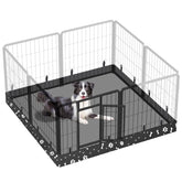 Thinmuhand dog playpen bottom pad 48 inch square keeps floors clean during play