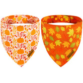 THLOH Fall Dog Bandanas 2-pack overview with seasonal style.